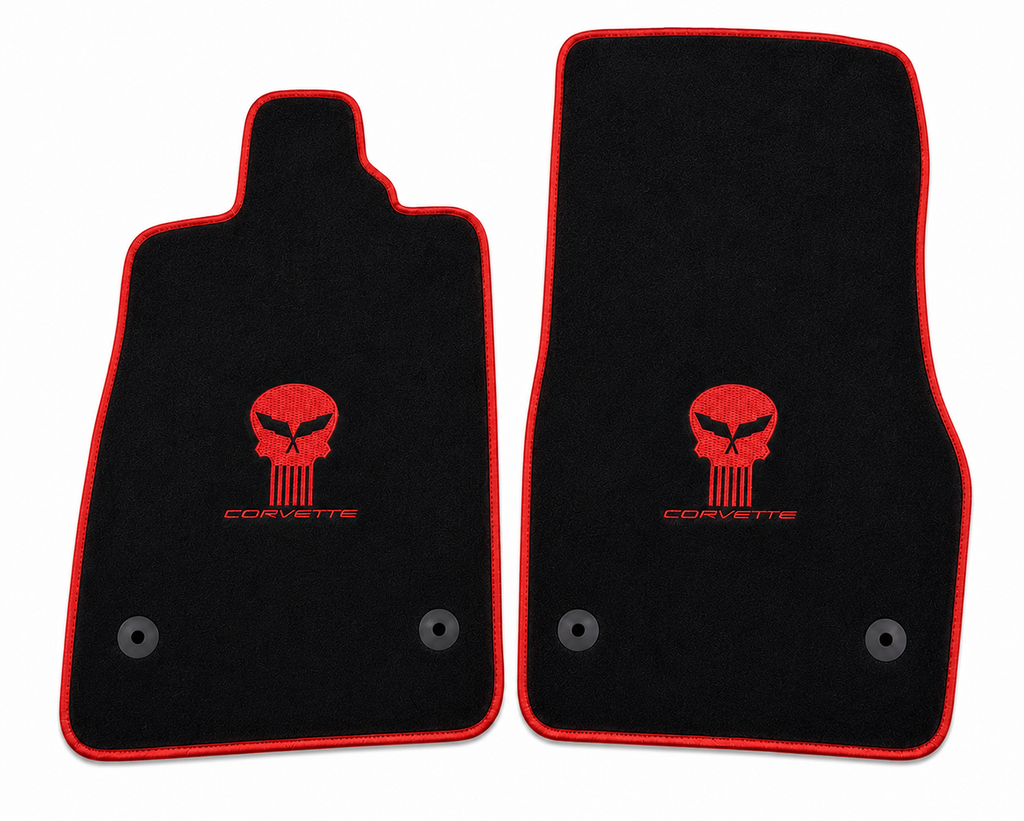 Corvette Jake Skull Fußmatten Maßgeschneidert für alle Modelle