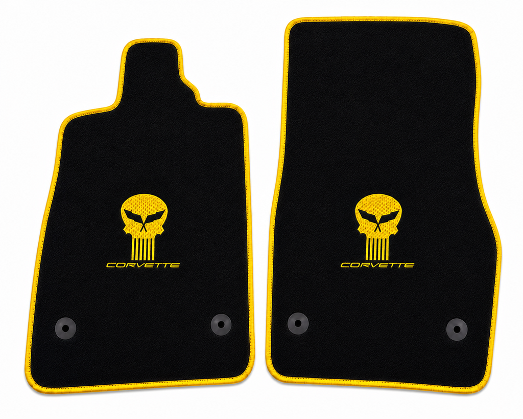 Corvette Jake Skull Fußmatten Maßgeschneidert für alle Modelle