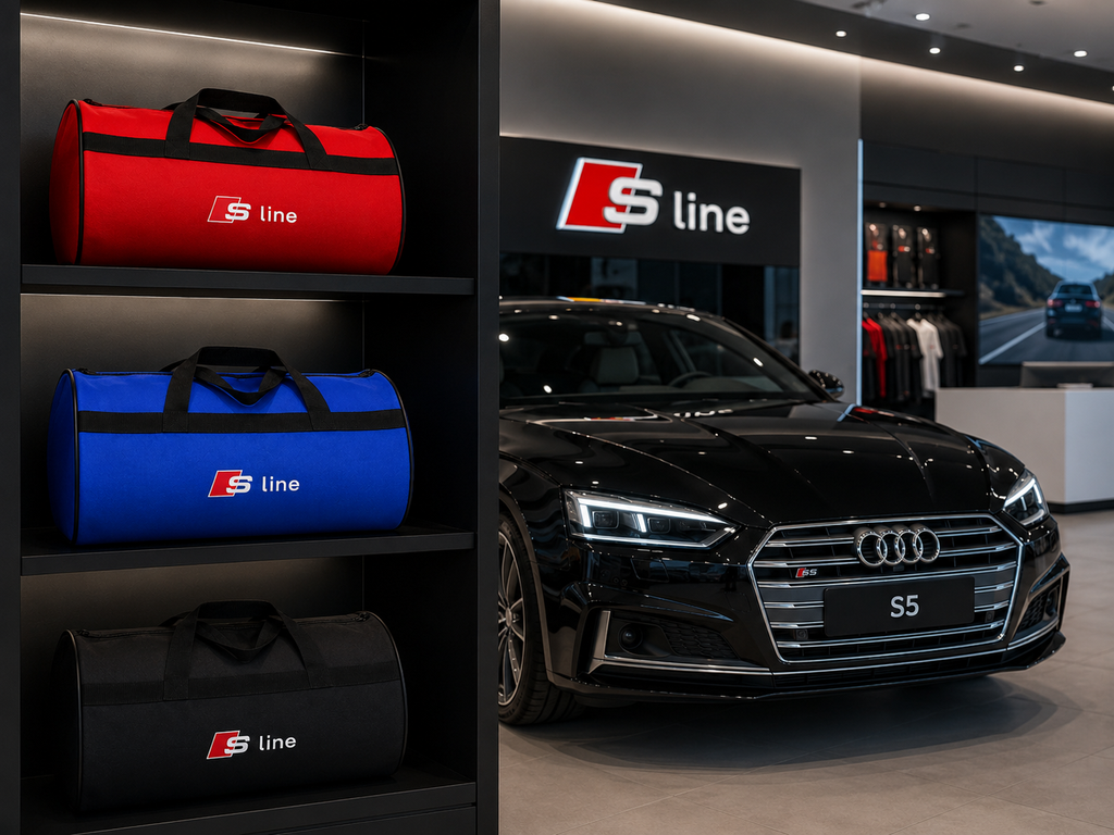 Audi ( S Line-SQ2-SQ3-SQ4-SQ5-SQ6-SQ7-SQ8 ) Auto Reisetasche Kofferraumtasche 30 × 50 cm