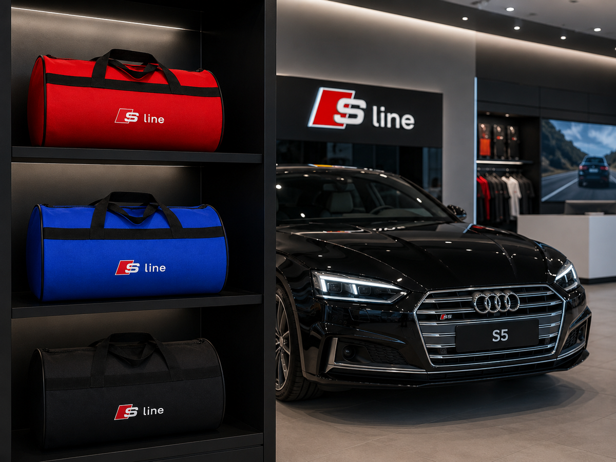 Audi ( S Line-S3-S4-S5-S6-S7-S8 ) Auto Reisetasche Kofferraumtasche 30 × 50 cm