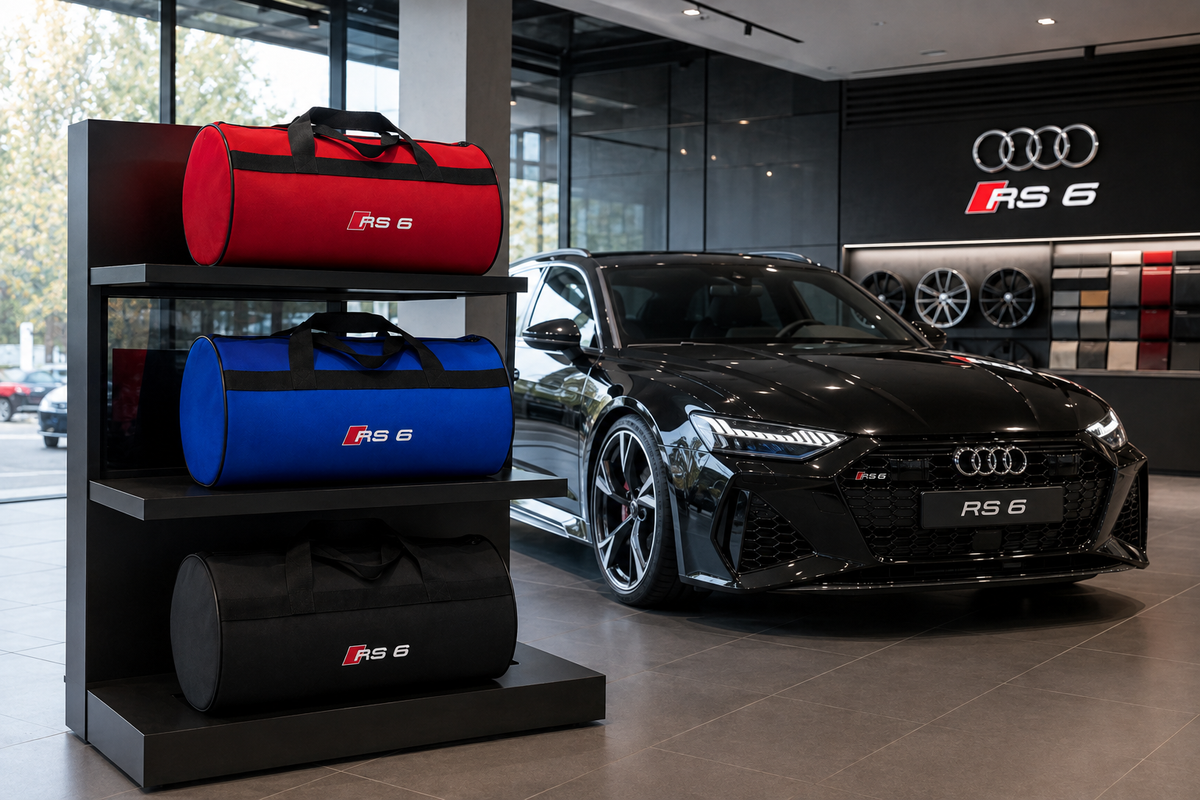 Audi ( R8-RSQ3-RSQ8-RS3-RS4-RS5-RS6-RS7 ) Auto Reisetasche Kofferraumtasche 30 × 50 cm