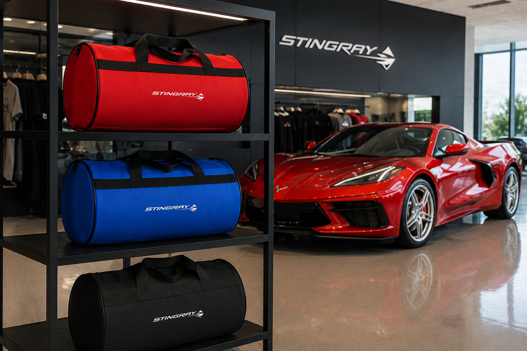 CORVETTE ( Z06-JAKE SKULL-Stingray-Z07-Z51-ZR1-C8.R ) Auto Reisetasche Kofferraumtasche 30 × 50 cm