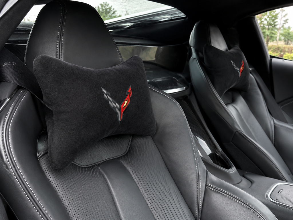 Corvette ( C1-C2-C3-C4-C5-C6-C7-C8 ) Premium Auto Nackenkissen 2er Set