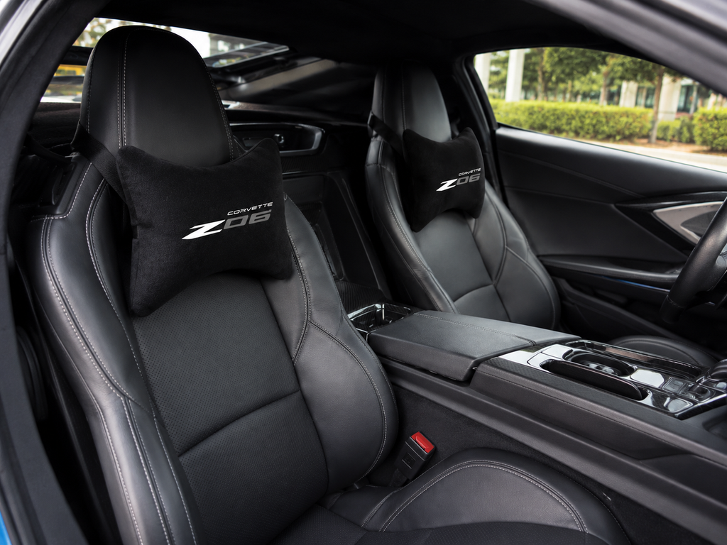 Corvette ( JAKE SKULL-C8.R1-Z06-Stingray-Z07-ZR1-Z51-E RAY ) Premium Auto Nackenkissen 2er Set
