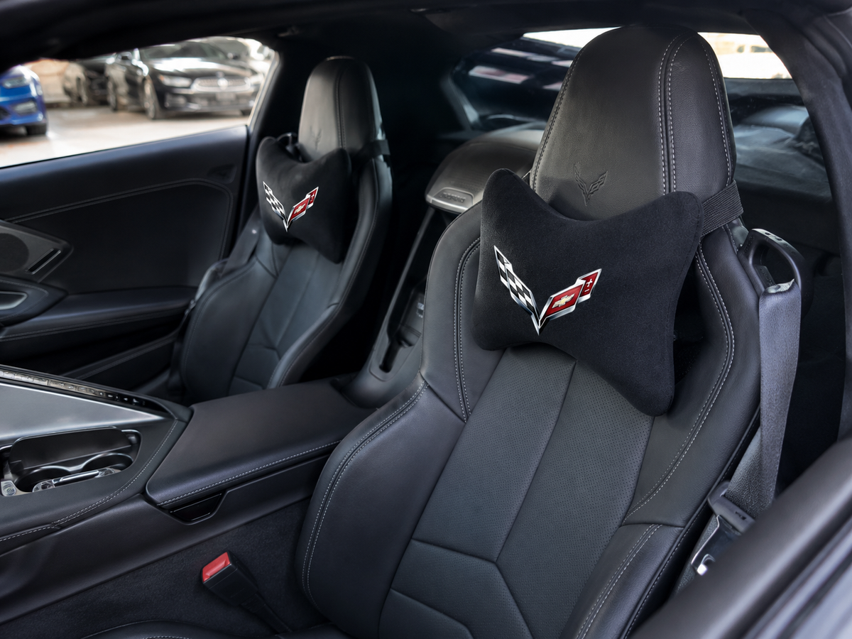 Corvette ( C1-C2-C3-C4-C5-C6-C7-C8 ) Premium Auto Nackenkissen 2er Set