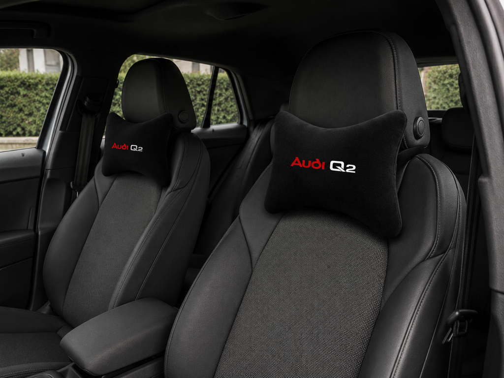 Audi ( Q2-Q3-Q4-Q5-Q6-Q7-Q8 ) Premium Auto Nackenkissen 2er Set