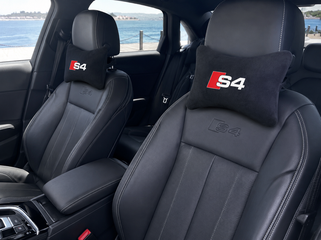 Audi ( S-Line-S3-S4-S5-S6-S7-S8 ) Premium Auto Nackenkissen 2er Set