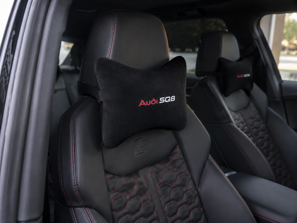 Audi ( TT-SQ2-SQ3-SQ4-SQ5-SQ6-SQ7-SQ8 ) Premium Auto Nackenkissen 2er Set