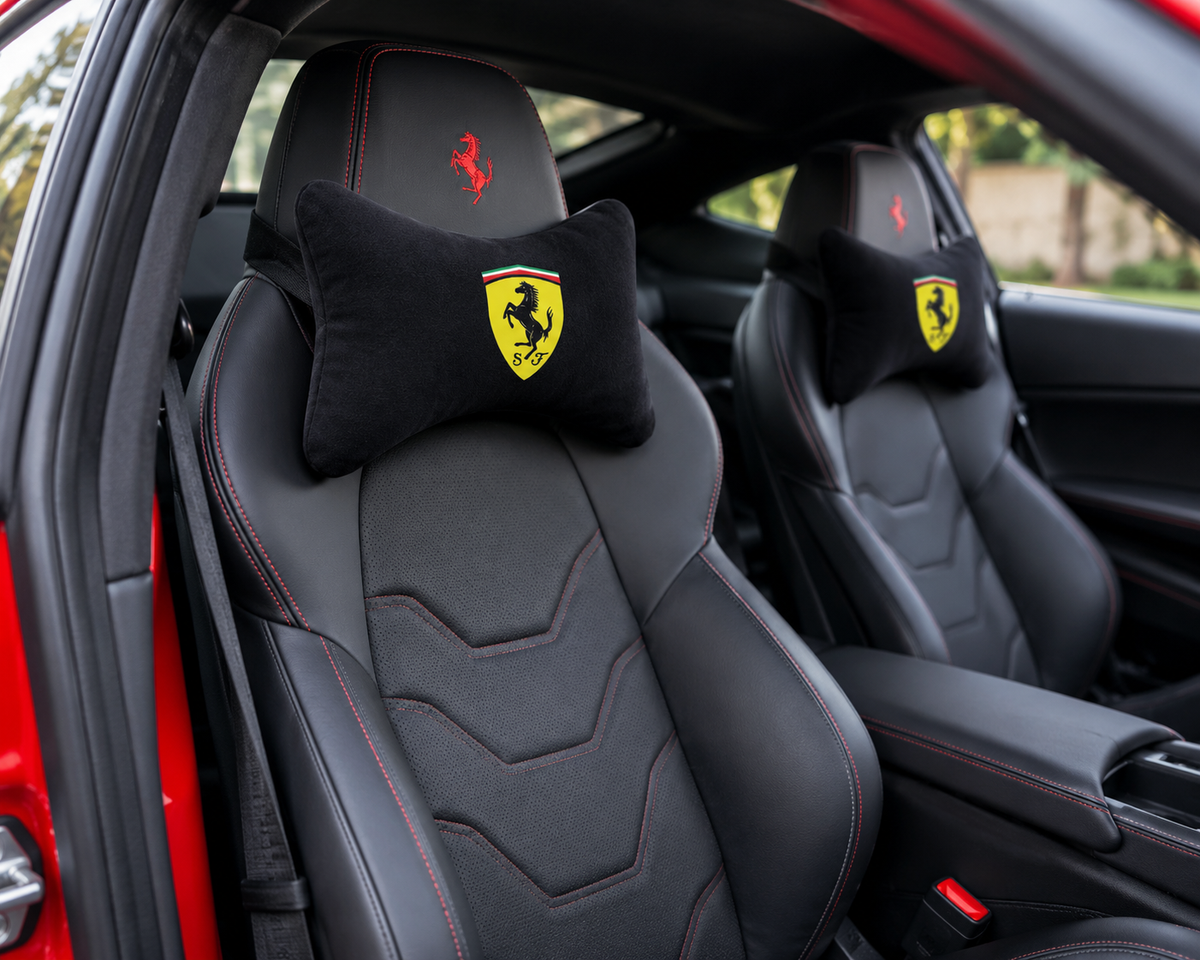 Ferrari Premium Auto Nackenkissen 2er Set