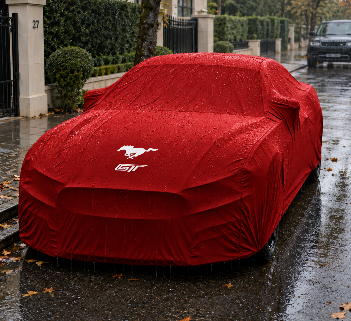 MUSTANG GT Autoabdeckung, MUSTANG GT maßgeschneiderte Autoabdeckung für den Außenbereich