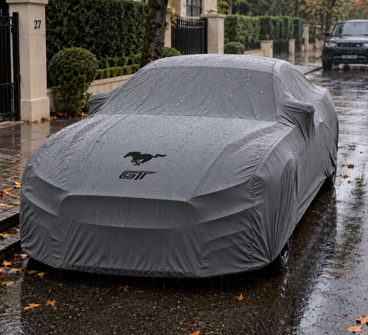 MUSTANG GT Autoabdeckung, MUSTANG GT maßgeschneiderte Autoabdeckung für den Außenbereich