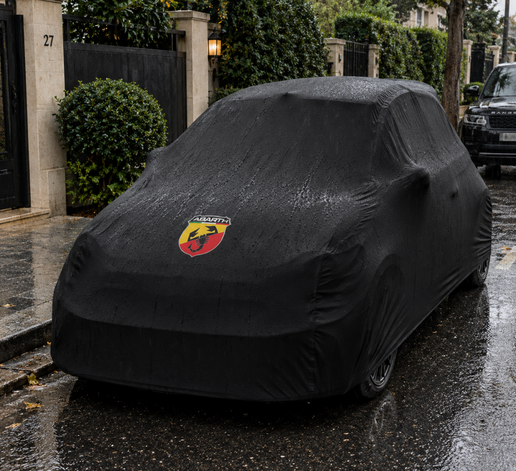 ABARTH Autoabdeckung, ABARTH maßgeschneiderte Autoabdeckung für den Außenbereich
