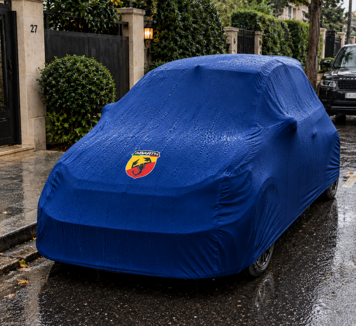 ABARTH Autoabdeckung, ABARTH maßgeschneiderte Autoabdeckung für den Außenbereich