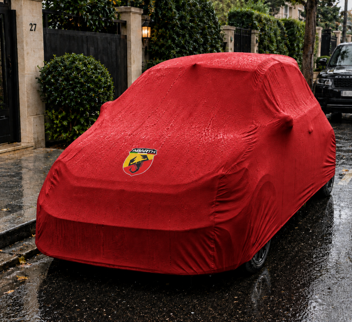 ABARTH Autoabdeckung, ABARTH maßgeschneiderte Autoabdeckung für den Außenbereich