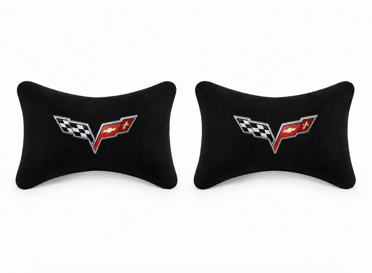 Corvette ( C1-C2-C3-C4-C5-C6-C7-C8 ) Premium Auto Nackenkissen 2er Set