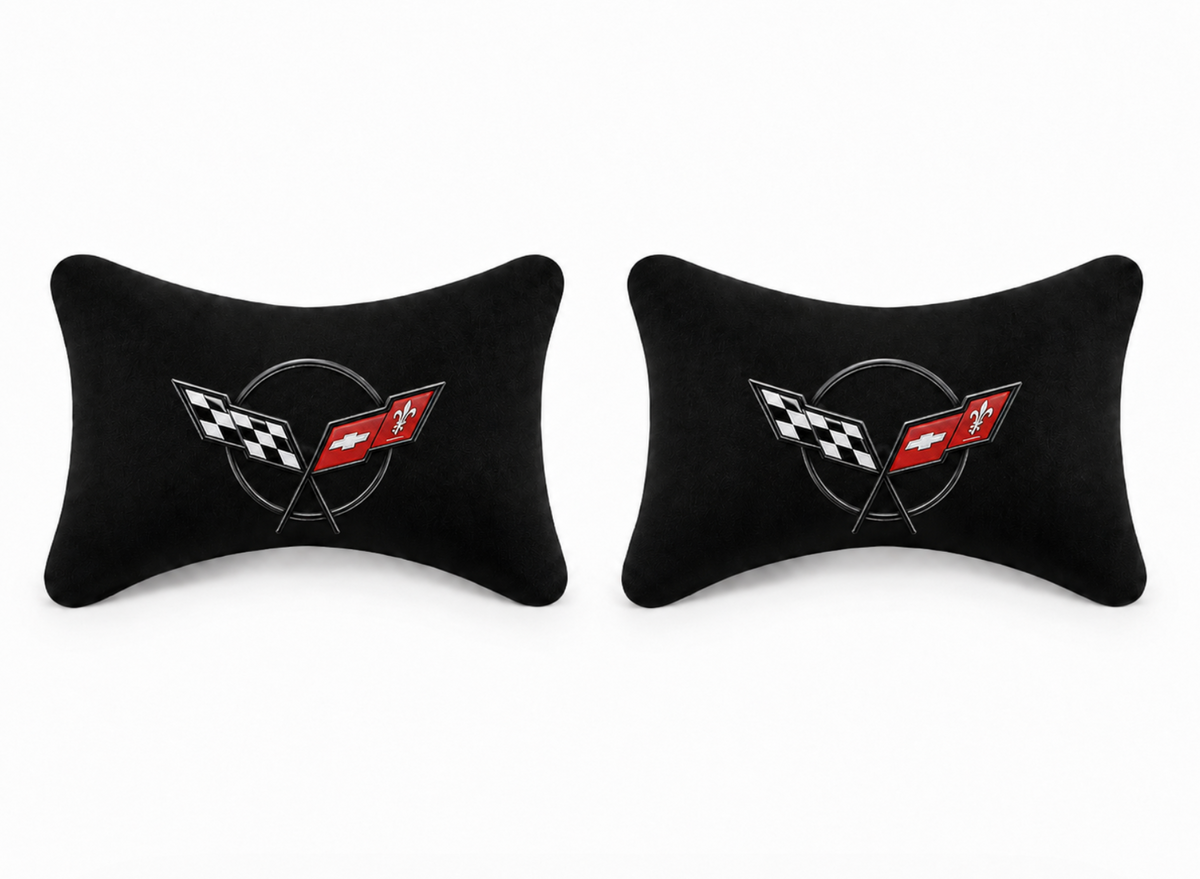 Corvette ( C1-C2-C3-C4-C5-C6-C7-C8 ) Premium Auto Nackenkissen 2er Set