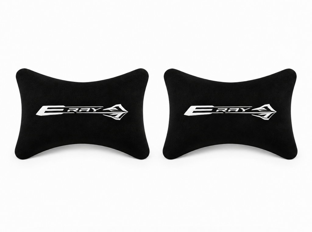 Corvette ( JAKE SKULL-C8.R1-Z06-Stingray-Z07-ZR1-Z51-E RAY ) Premium Auto Nackenkissen 2er Set