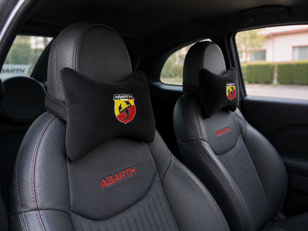 ABARTH Premium Auto Nackenkissen 2er Set