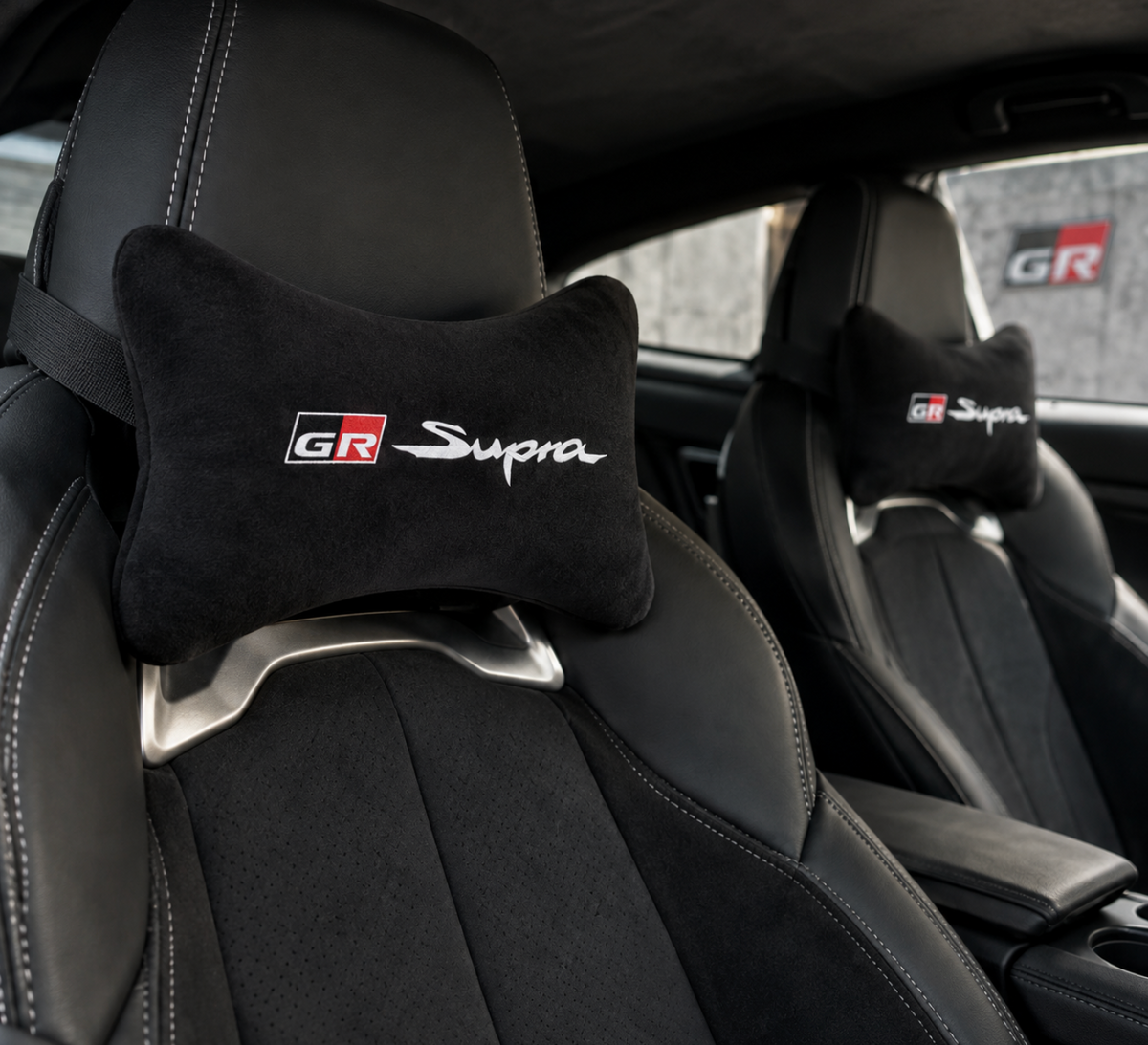 TOYOTA ( GR SUPRA-GR COROLLA-GR YARİS-GR86-SUPRA ) Premium Auto Nackenkissen 2er Set