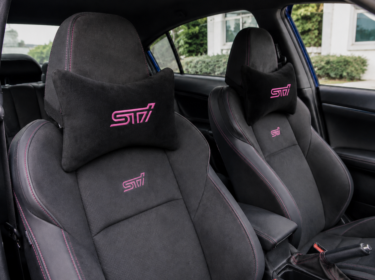 SUBARU ( STI ) Premium Auto Nackenkissen 2er Set