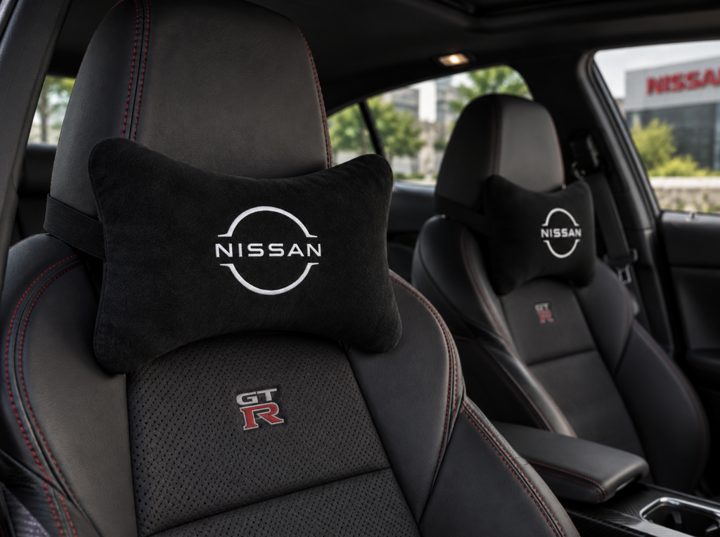 Nissan ( GT-R ) Premium Auto Nackenkissen 2er Set