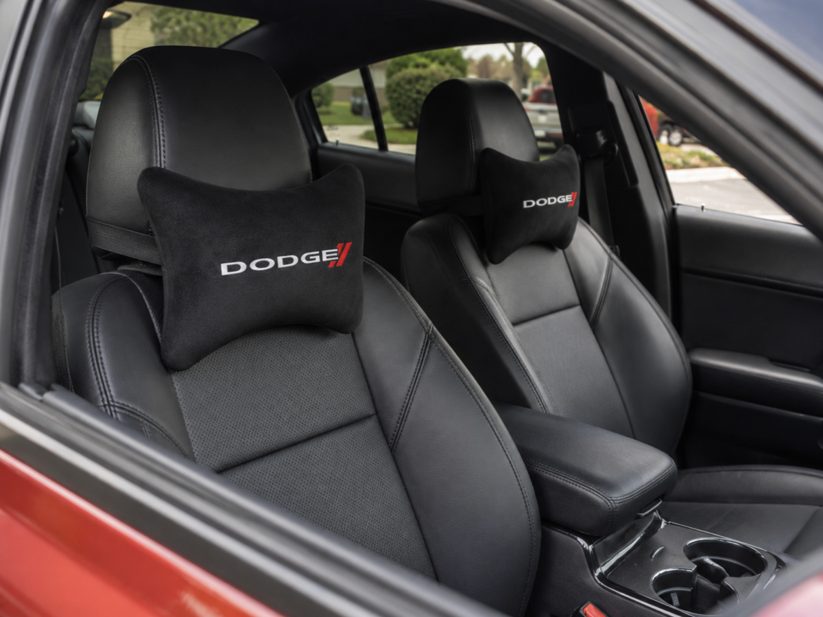 DODGE ( CHARGER-CHALLENGER-SRT-HELLCAT SRT-VİPER ) Premium Auto Nackenkissen 2er Set