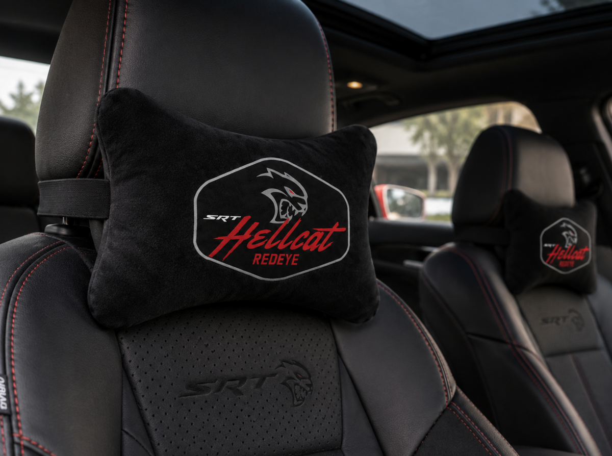 DODGE ( CHARGER-CHALLENGER-SRT-HELLCAT SRT-VİPER ) Premium Auto Nackenkissen 2er Set