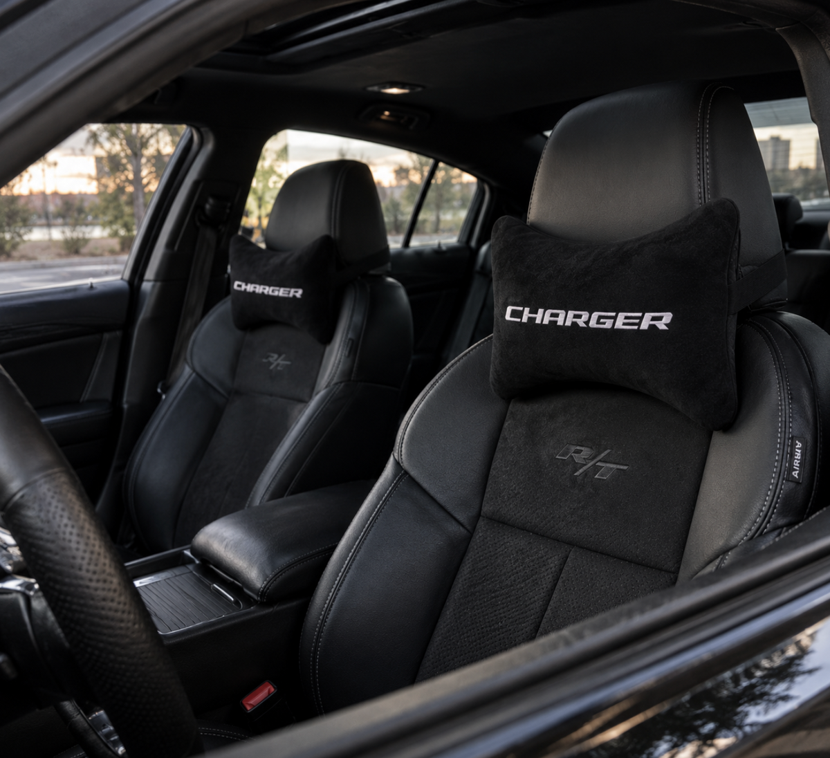 DODGE ( CHARGER-CHALLENGER-SRT-HELLCAT SRT-VİPER ) Premium Auto Nackenkissen 2er Set