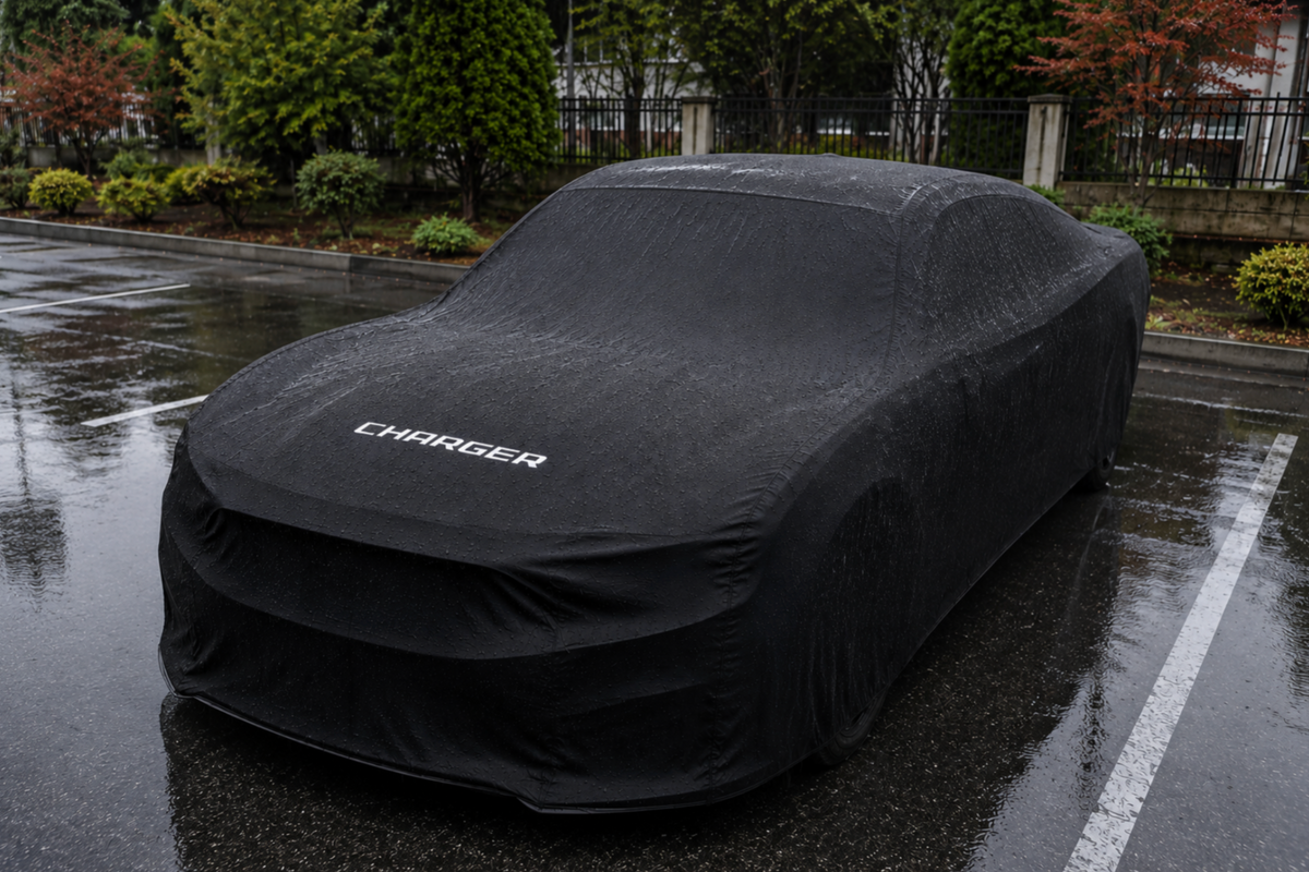 DODGE CHARGER Autoabdeckung, DODGE CHARGER maßgeschneiderte Autoabdeckung für den Außenbereich