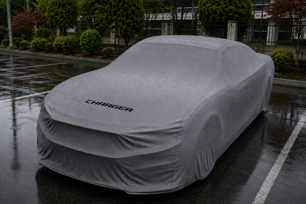 DODGE CHARGER Autoabdeckung, DODGE CHARGER maßgeschneiderte Autoabdeckung für den Außenbereich