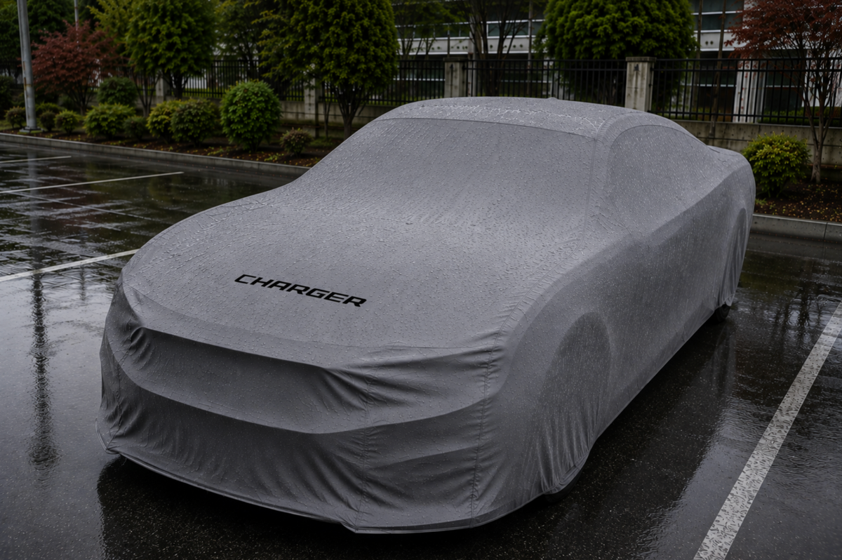 DODGE CHARGER Autoabdeckung, DODGE CHARGER maßgeschneiderte Autoabdeckung für den Außenbereich