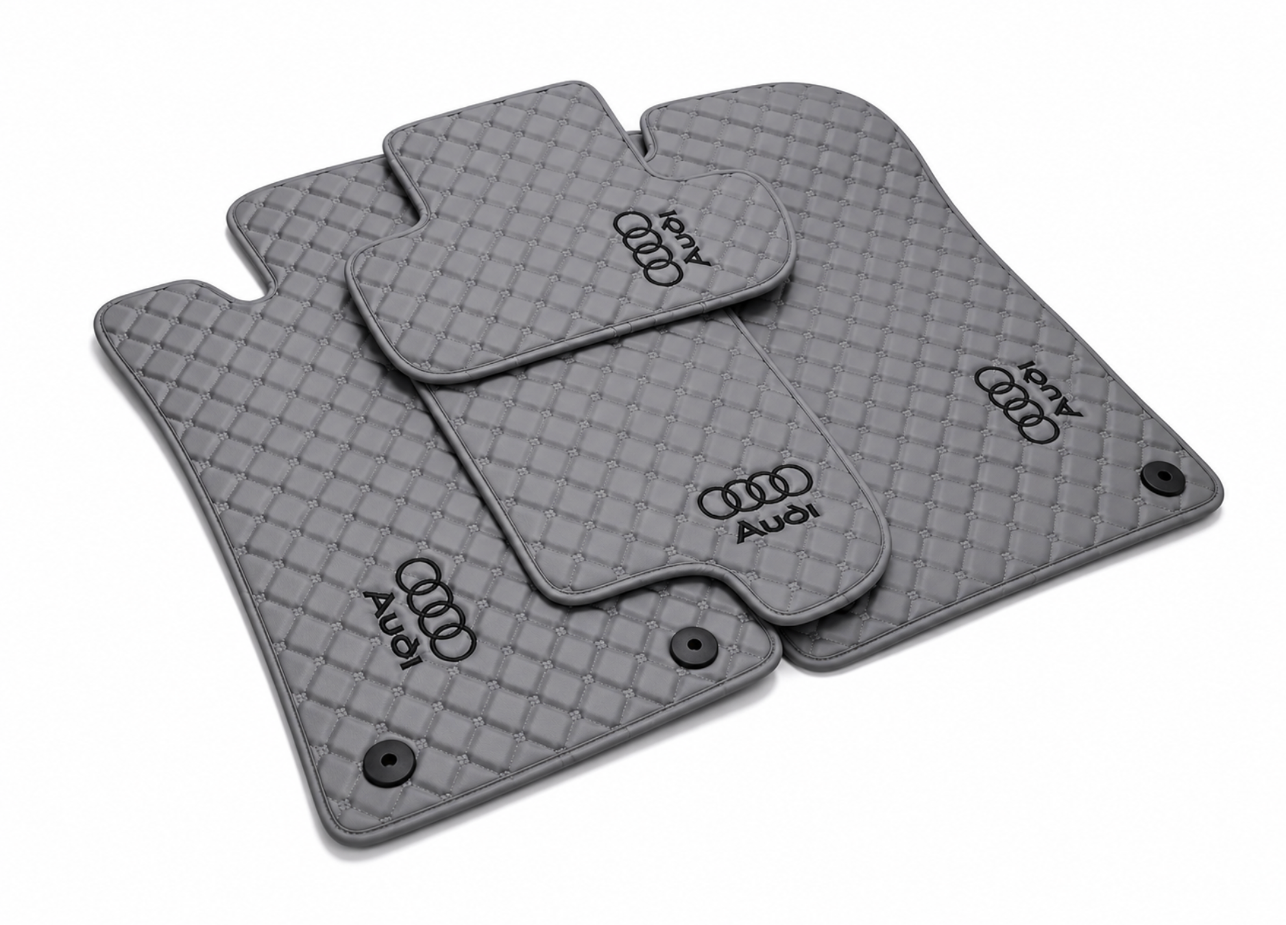 Audi Fußmatten aus wasserdichtem Leder Maßgeschneidert für alle Modelle