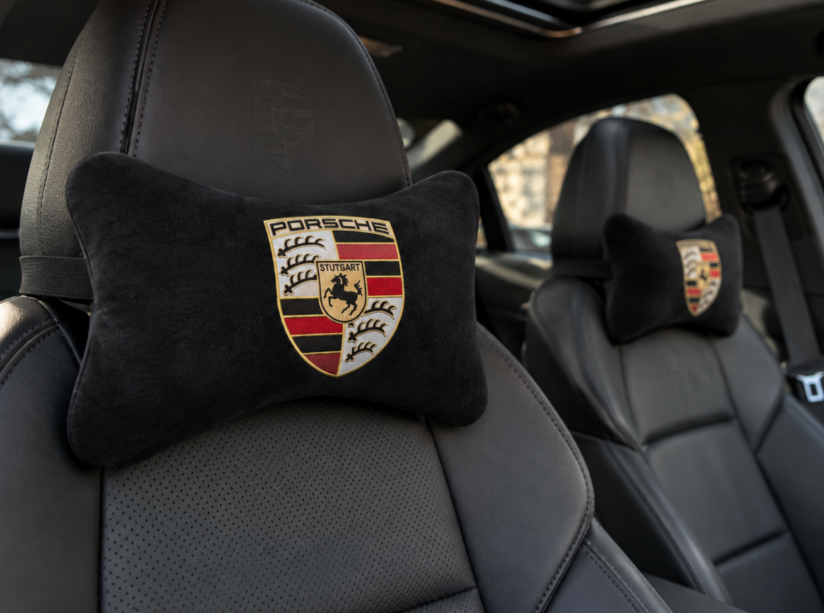 PORSCHE Premium Auto Nackenkissen 2er Set