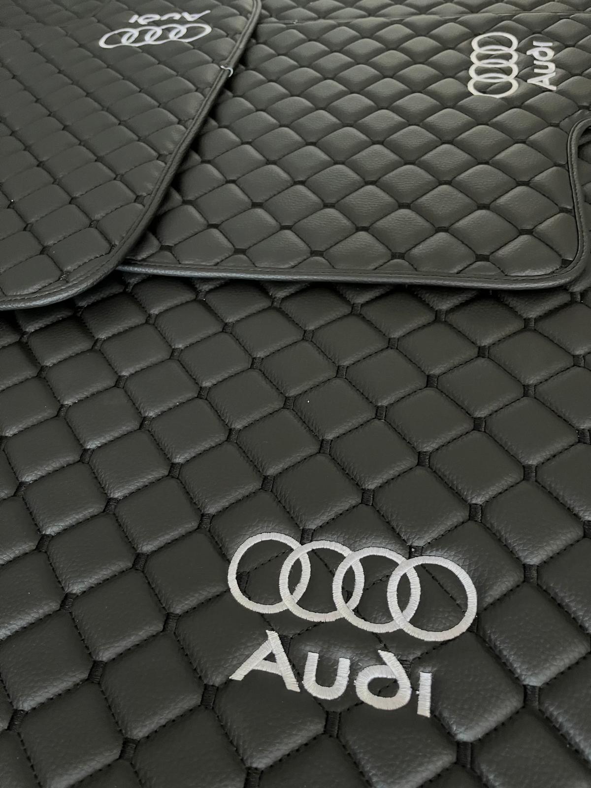 Audi Fußmatten aus wasserdichtem Leder Maßgeschneidert für alle Modelle